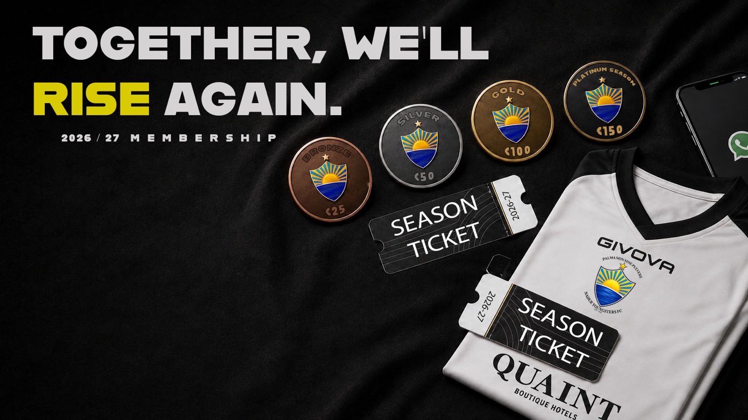 Nadur Youngsters F.C. 2026/27 Membership — Bronze, Silver, Gold and Platinum Season