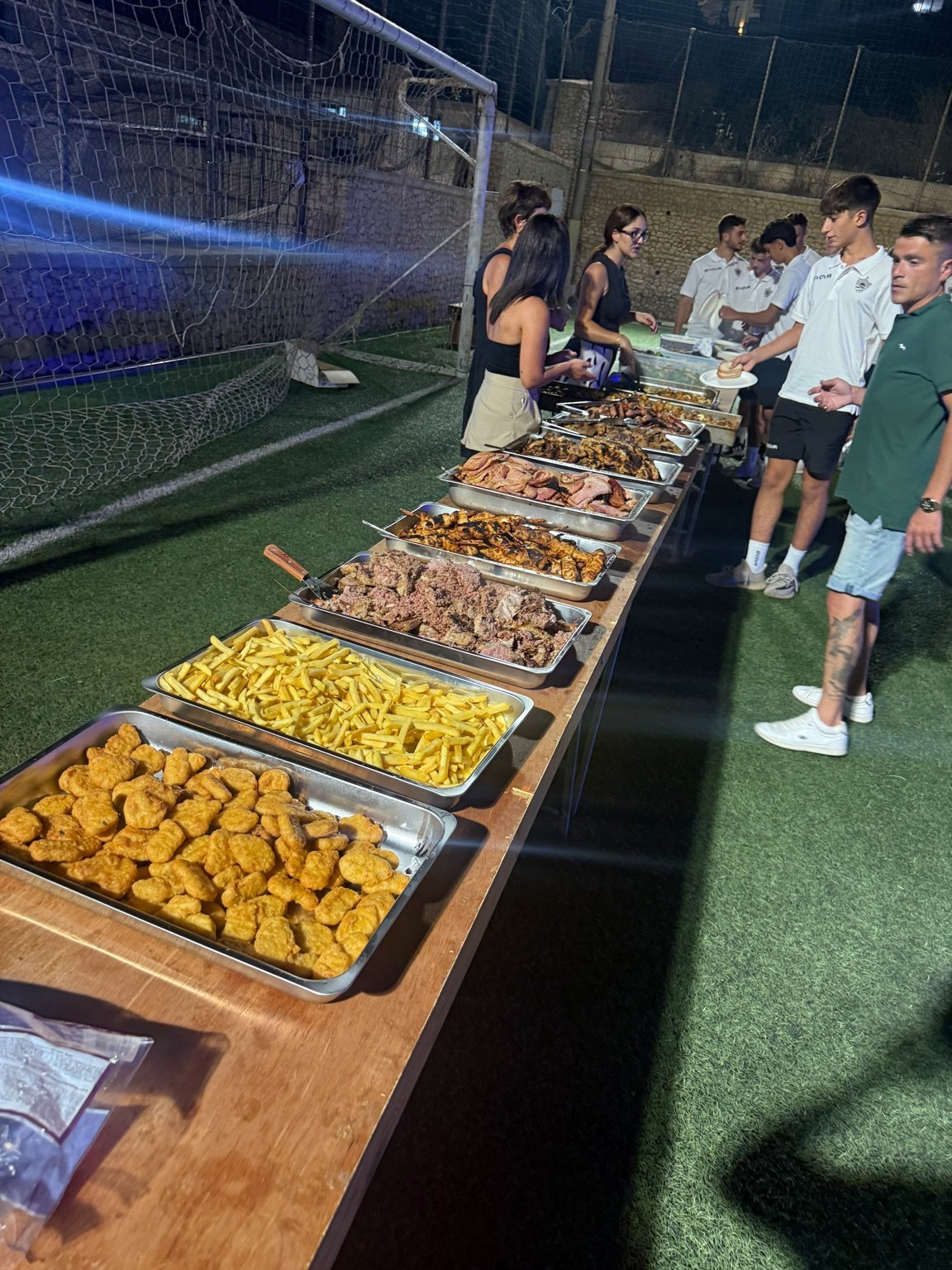BBQ food service during the Team Presentation event